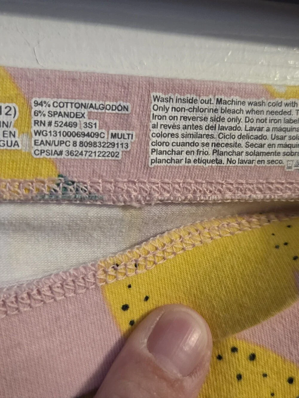 ​Wonder Nation Girls Pink Lemon Print Cotton Spandex Bike Shorts Size L 10-12